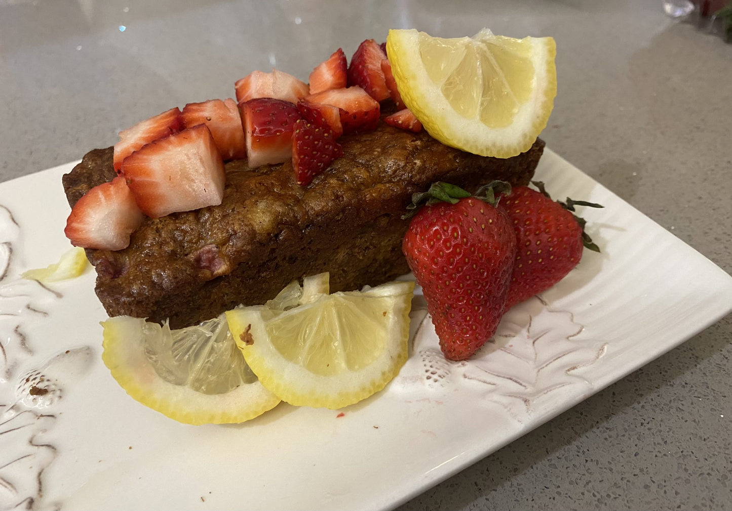 Strawberry Lemon Banana Bread
