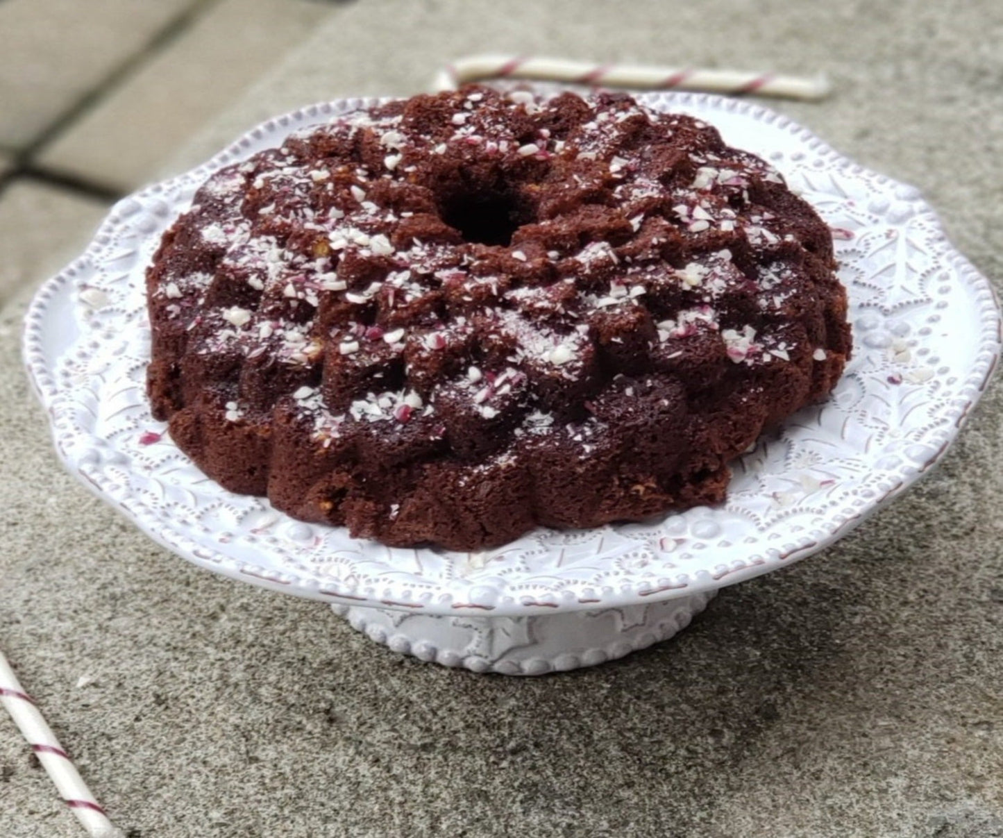 Double Chocolate Chip Peppermint Banana Bread