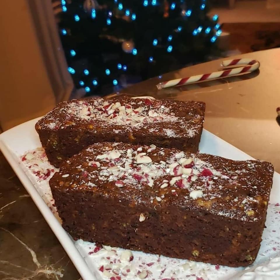 Double Chocolate Chip Peppermint Banana Bread