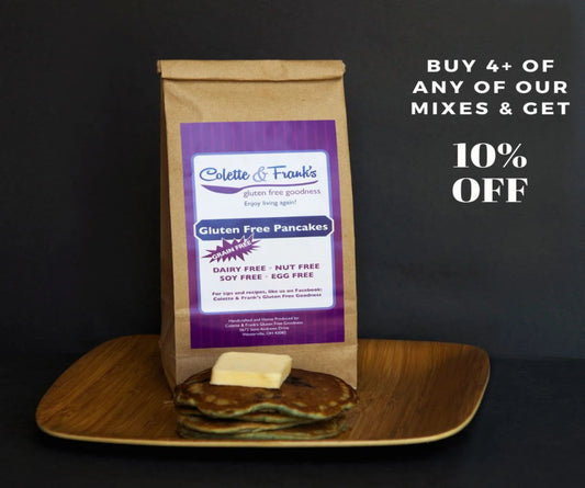 Buy 4 or more of any of our mixes and save 10%.