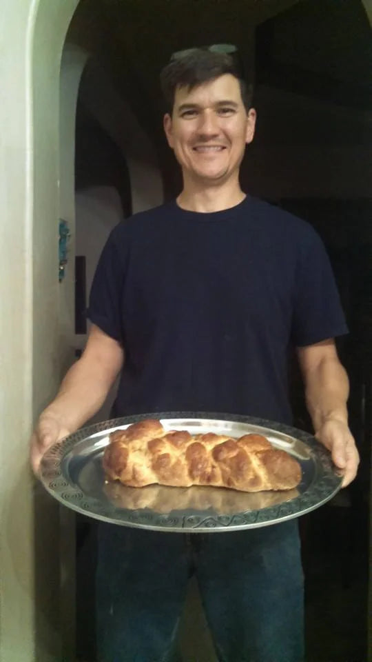 Frank baked our Challah bread that is top allergen-free.