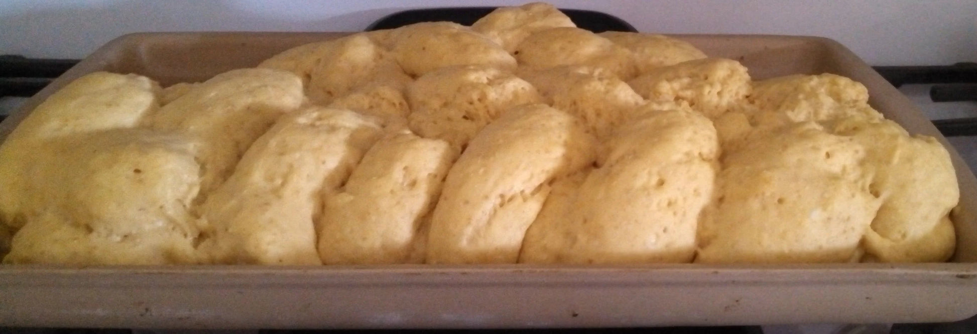 Gluten free and dairy free challah bread freshly baked.