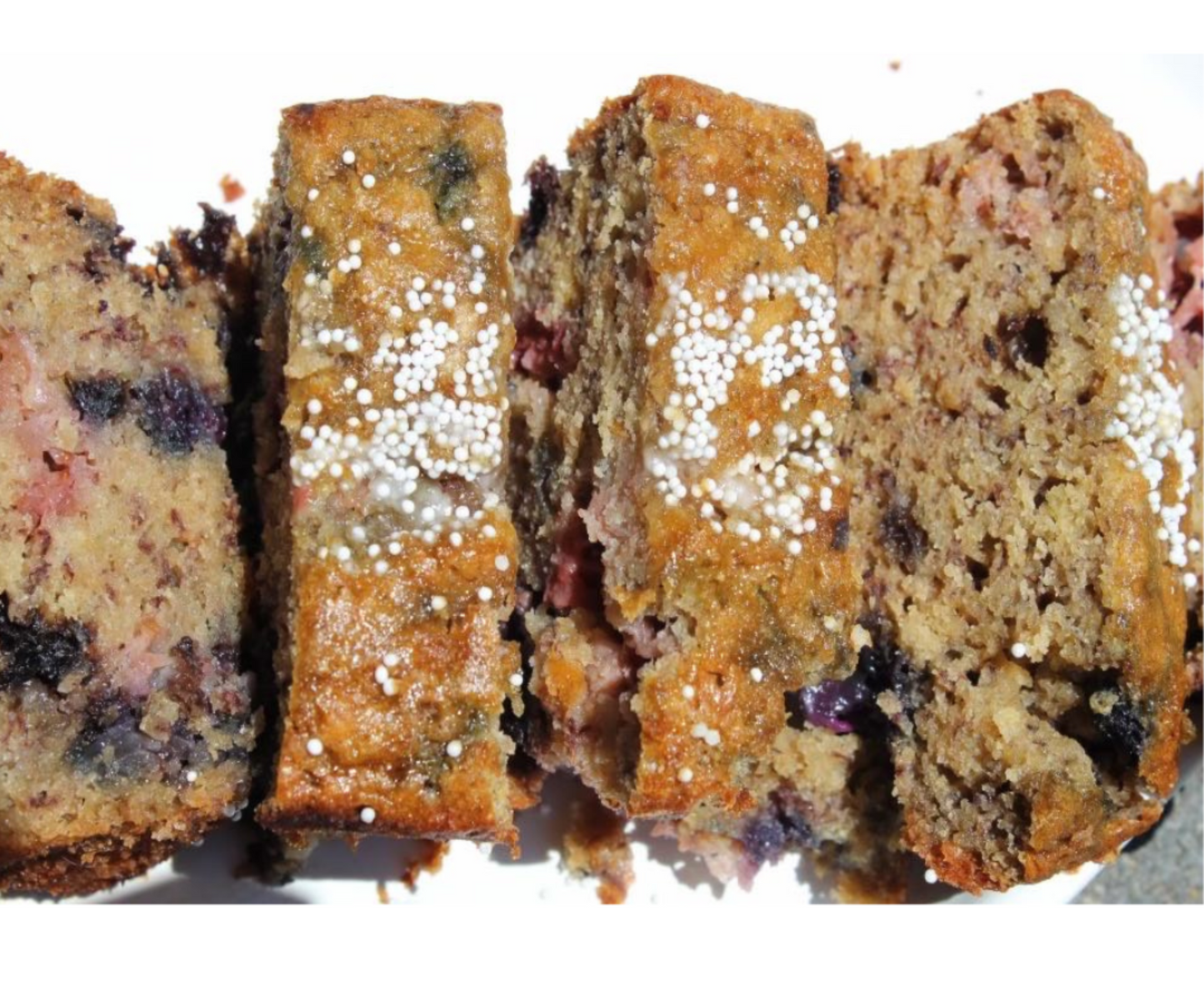 Patriotic Berry Banana Bread