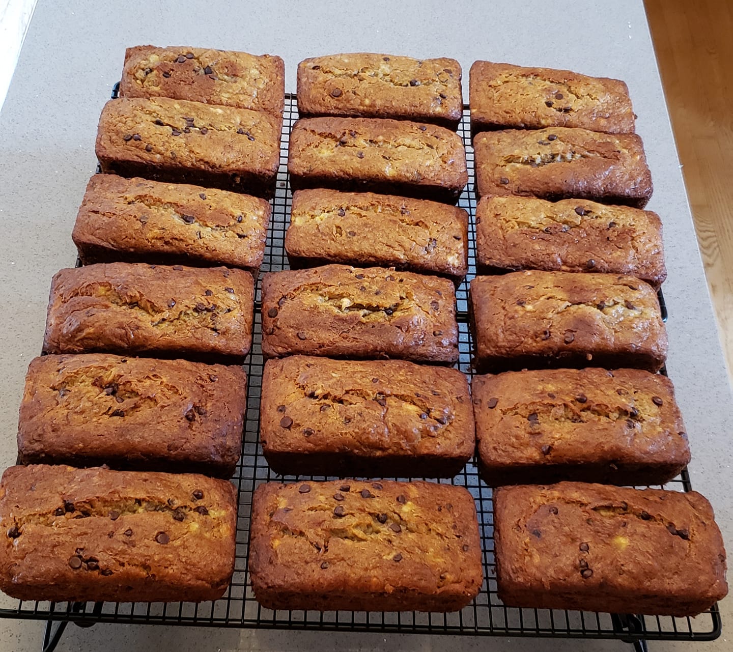 Mint Chocolate Chip Banana Bread