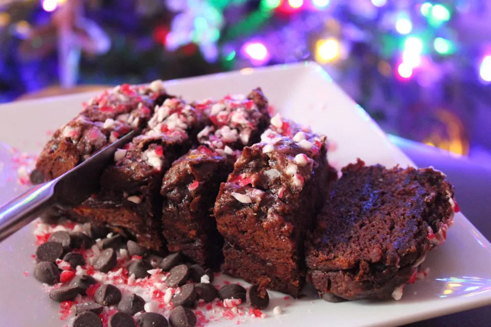 Double Chocolate Chip Peppermint Banana Bread