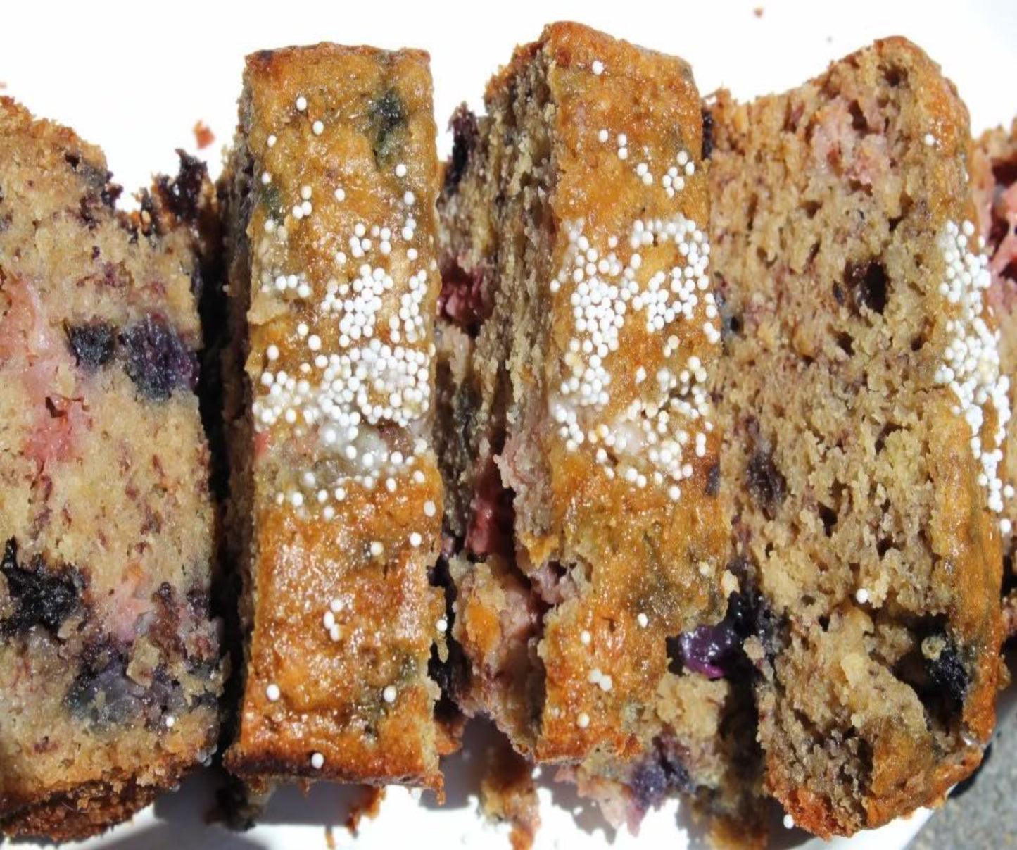 Patriotic Berry Banana Bread