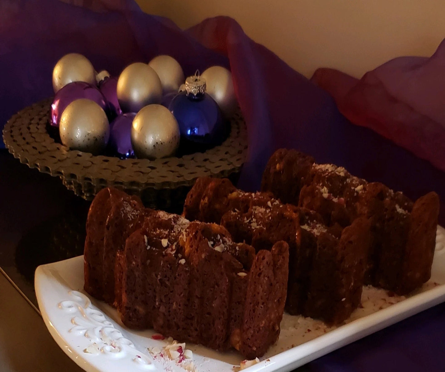 Double Chocolate Chip Peppermint Banana Bread - Nutcracker Edition