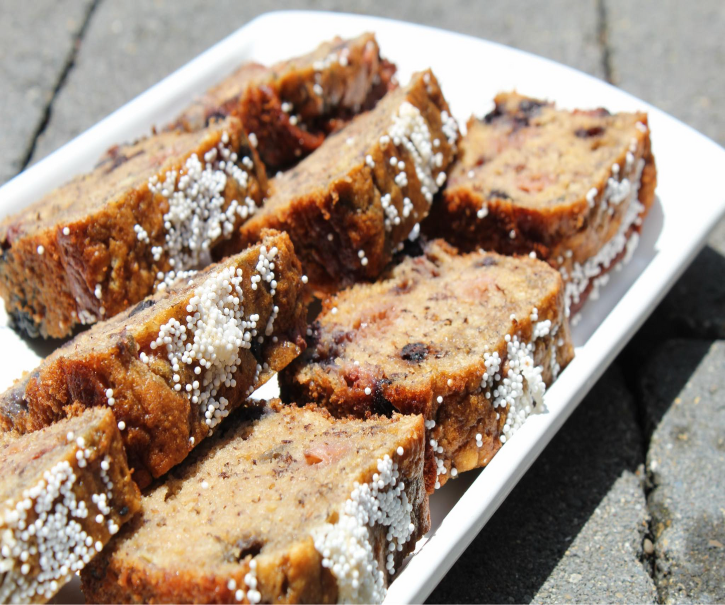 Patriotic Berry Banana Bread