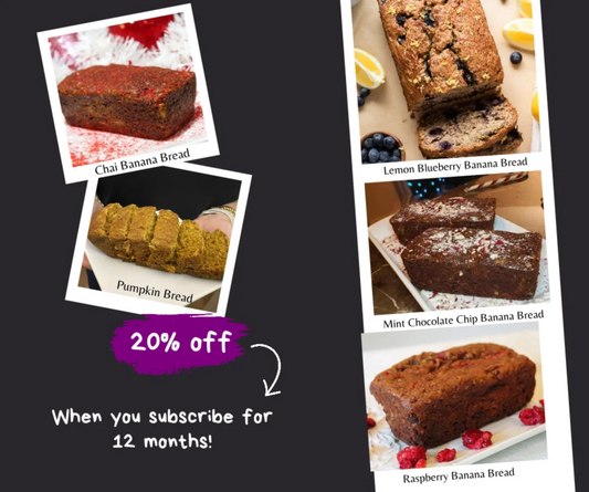 Monthly Seasonal Banana Bread Subscription