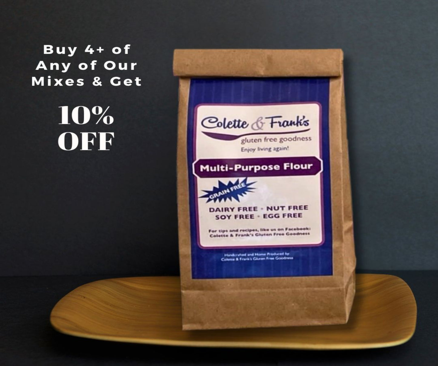 Versatile multipurpose flour that is free of the top 14 allergens.